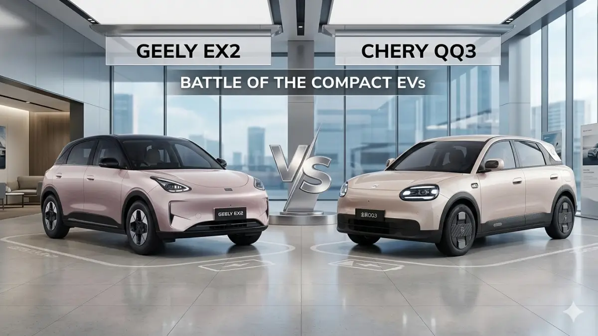 Pertarungan EV Terjangkau: Chery QQ3 EV vs Geely EX2, Pilih yang Mana?